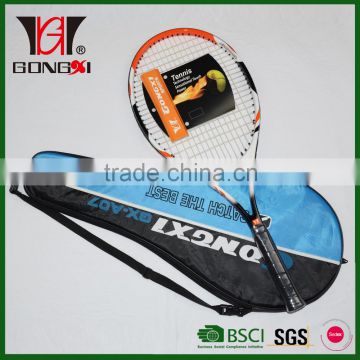 standard quality carbon&alum well selling tennis racket BSCI factory
