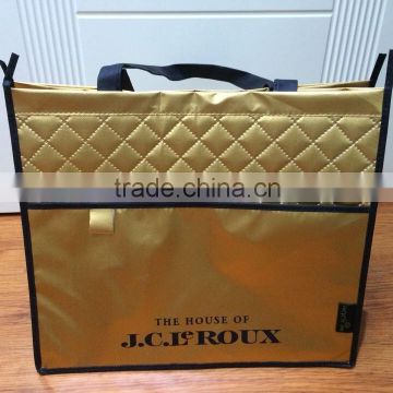 factory supplies gift bags,promotion non-woven shopping bags fashion metallic laminated shopping bags