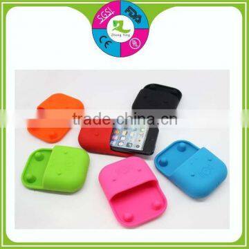 Customized mini silicone mobile phone amplifier speaker holder