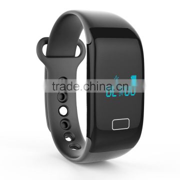 2015 new smart bracelet with big screen display and heart rate test
