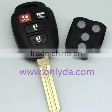 Toyota 3+1 button remote key with 315MHZ FCCID is FCC:HYQ12BEL