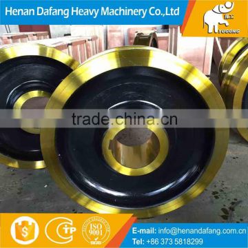 High Quality Cast & Forged Crane Wheel Travel on Rails for Sale