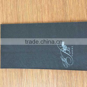 Solid color black napkin tissue paper
