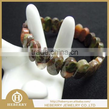 elegant gold bangle charm crystal bead leather bracelet best gift for lovers