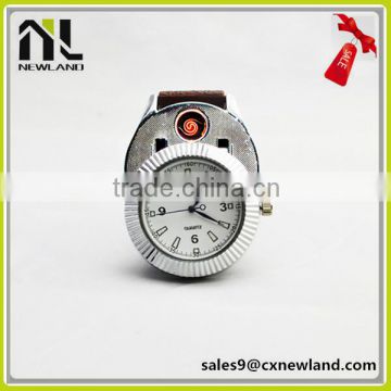 Hot sales new desgin wrist watch with USB lighter