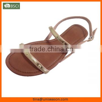 Popular summer new design flat sandal 2015