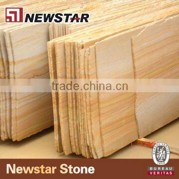 Newstar yellow veins honed sand stone