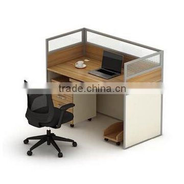 Cheap price modular aluminum wood office low partition