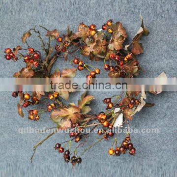 New arrival Artificial Florals and Berries Wreath,artificial wild berry collections