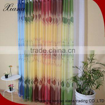 Professional mould design creative designs sheer curtain,modern printed voile curtain
