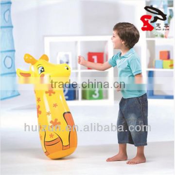 new design toy for kid, Inflatable tumbler in yellow , inflatable toys