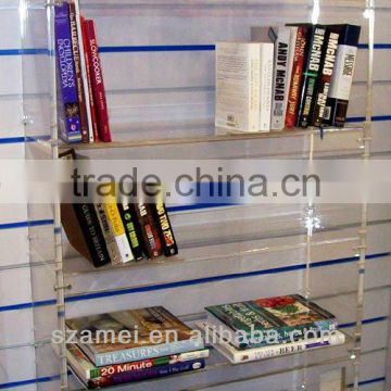 hot selling wall mount clear acrylic bookshelf