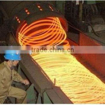 Hot rolling mill for producing wire rod