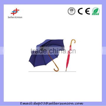 58.5 wooden shaft black umbrella