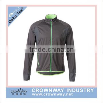 Custom Stretched Nylon Running Outdoor Jacket For Men