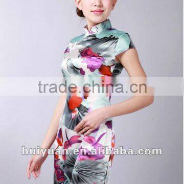 new short sleeve traditional chinese dress