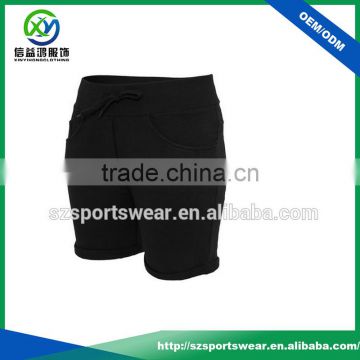 Ladies high quality cotton material sports running shorts