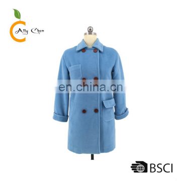 Nice sell price solid reputation double lady wool jacket design