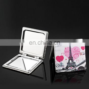 Beautiful and romantic Eiffel Tower travel cosmetic pu mirror