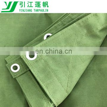 Rip-Stop Cotton Canvas fabric With Eyelets,410gsm Polyester Tarp