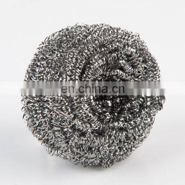 Kitchen cleaning stainless steel wire scourer ball silver metal pot pan dish scourer