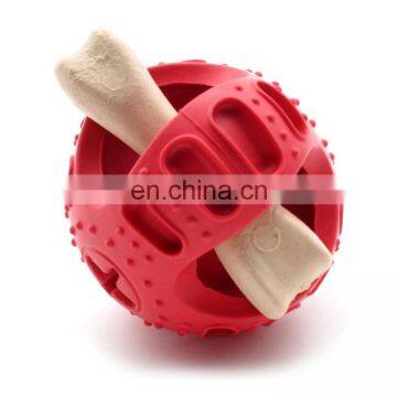 Dog chew food dispenser/leaking ball toy for pet