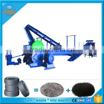 High Repay Waste tires recycling rubber powder production line for floor mat