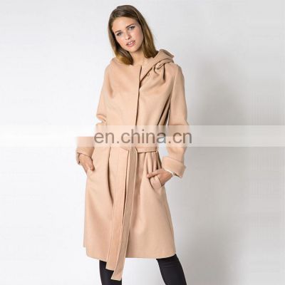 Womens Long Coat with Hood,Women's Long Coat Woolen Overcoats