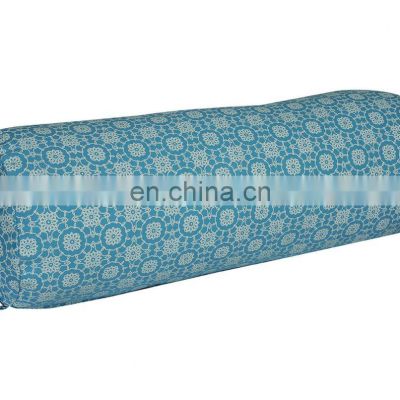 Indian manufacture Customized color buckwheat filled Yoga Bolster