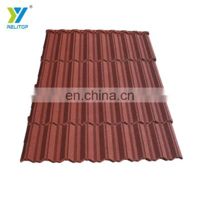 Aluminium zinc sand chip coated roofing building supplies prices for european market