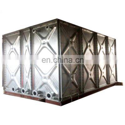 Galvanized steel square drinking water storage tanks