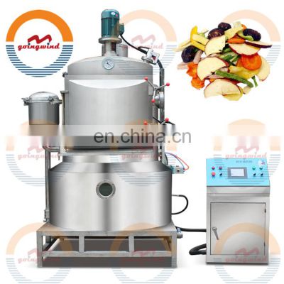 Automatic commercial vacuum frying machine auto industrial multipurpose gas vacuum fryer equipment supplier best price for sale
