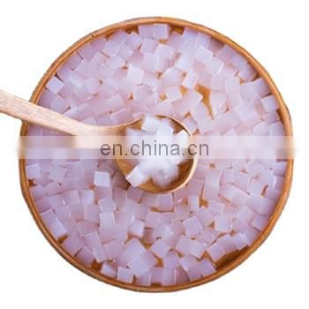 Raw nata de coco/ coconut jelly in syrup for pudding from Vietnam