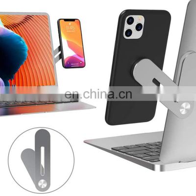 Aluminium alloy magnetic adjustable portable laptop extension phone stand holder with computer