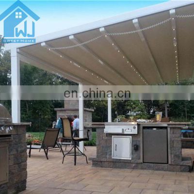 Wholesale Customized PVC Motorized Waterproof Cover Retractable Roof Pergola Canopy