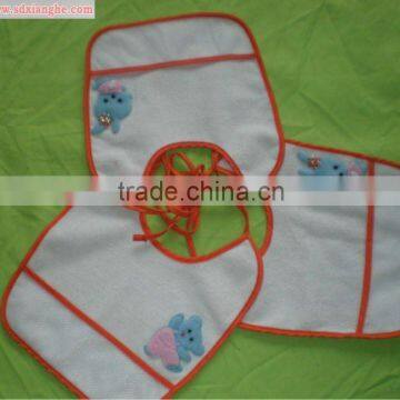 100% cotton velour baby bibs