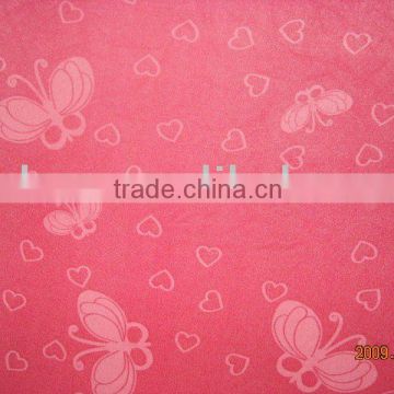 Pink butterfly fleece blanket