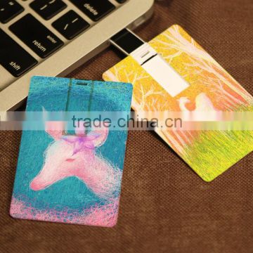Branded color print credit card usb 8gb