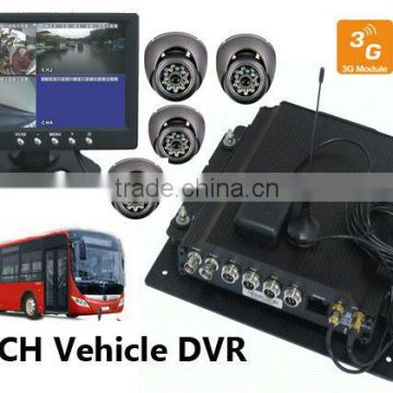 4CH MDVR Complete Vehicle Video Audio Surveillance Kit(TS-210)