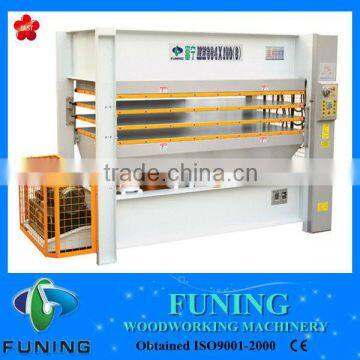 Three layers Woodworking door hot press machine