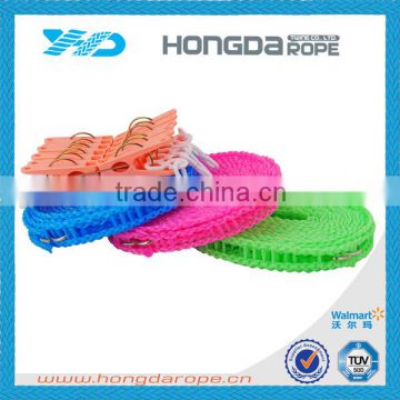 promotional hot selling colorful 8mm braid colored clothes line rope for wholesale