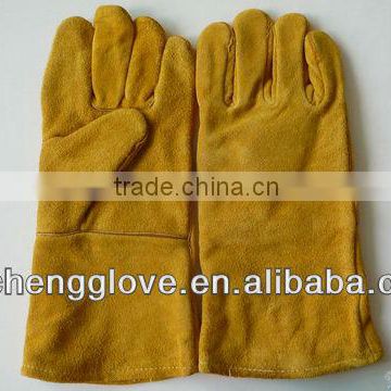 JS4014Y Safety Cow Leather Welding Gloves