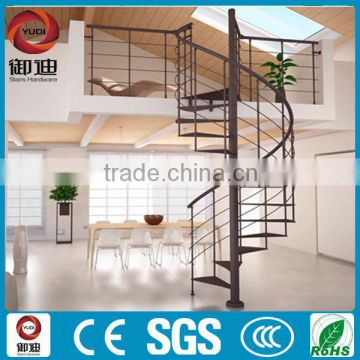 modern outdoor wrought iron staircase price, metal stairs factory-YUDI
