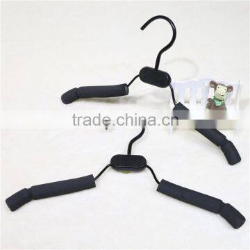 Anti slip sponge covered metal wire hanger for kids clothes