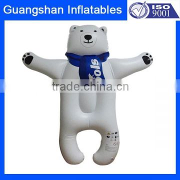PVC inflatable promotional polar bear