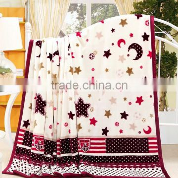 Cheap wholesale thick coral fleece blanket