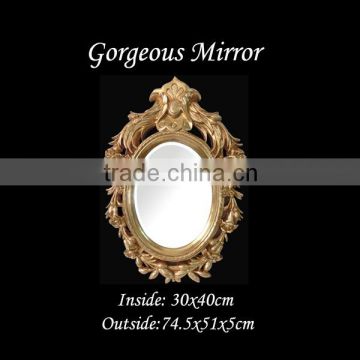 Empire style decorative mirror with urn and leaf motif wall decorative mirror