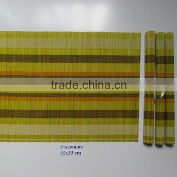 Bamboo woven machine tablemat