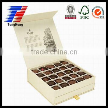 Custom popular chocolate packaging paper box with printing