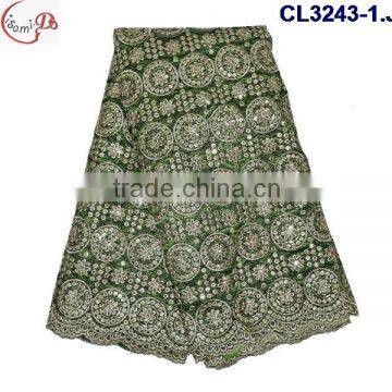 CL3243-1 2016 Wholesale high quality and beautiful George lace fabric CL13-13(8)